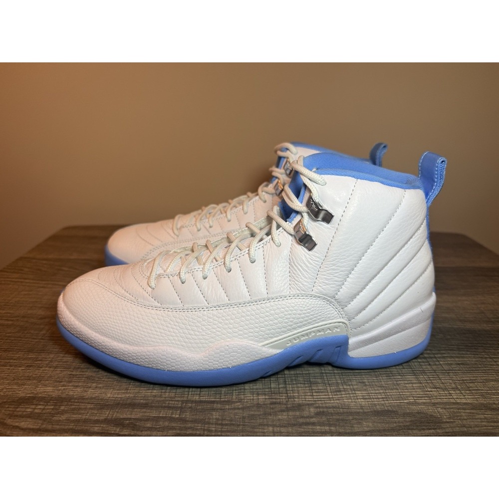 Air Jordan 12 Retro University Blue White Men Basketball Shoes CT8013-112 Size 8 - Picture 4 of 7
